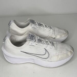 Nike Interact Run Shoes Womens Size 7.5 White Mesh Running FD2292-100 Sneakers